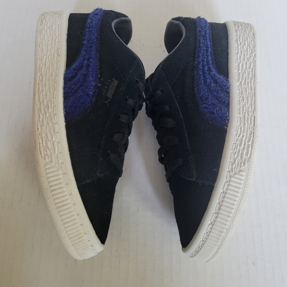 Puma Suede Classic Terry Sneaker, Black-Blue, US 10 - Picture 5 of 5